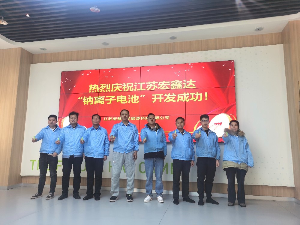 熱烈慶祝宏鑫達“鈉離子電池”開發(fā)成功